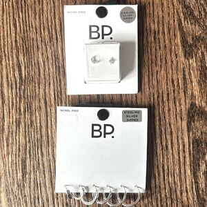 NWT BP Sterling Silver Earring Collection (4 pairs!)